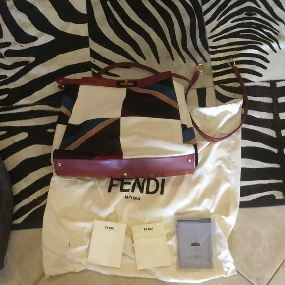 Fendi Calf hair peekaboo bag New $6700 - Picture 1 of 3